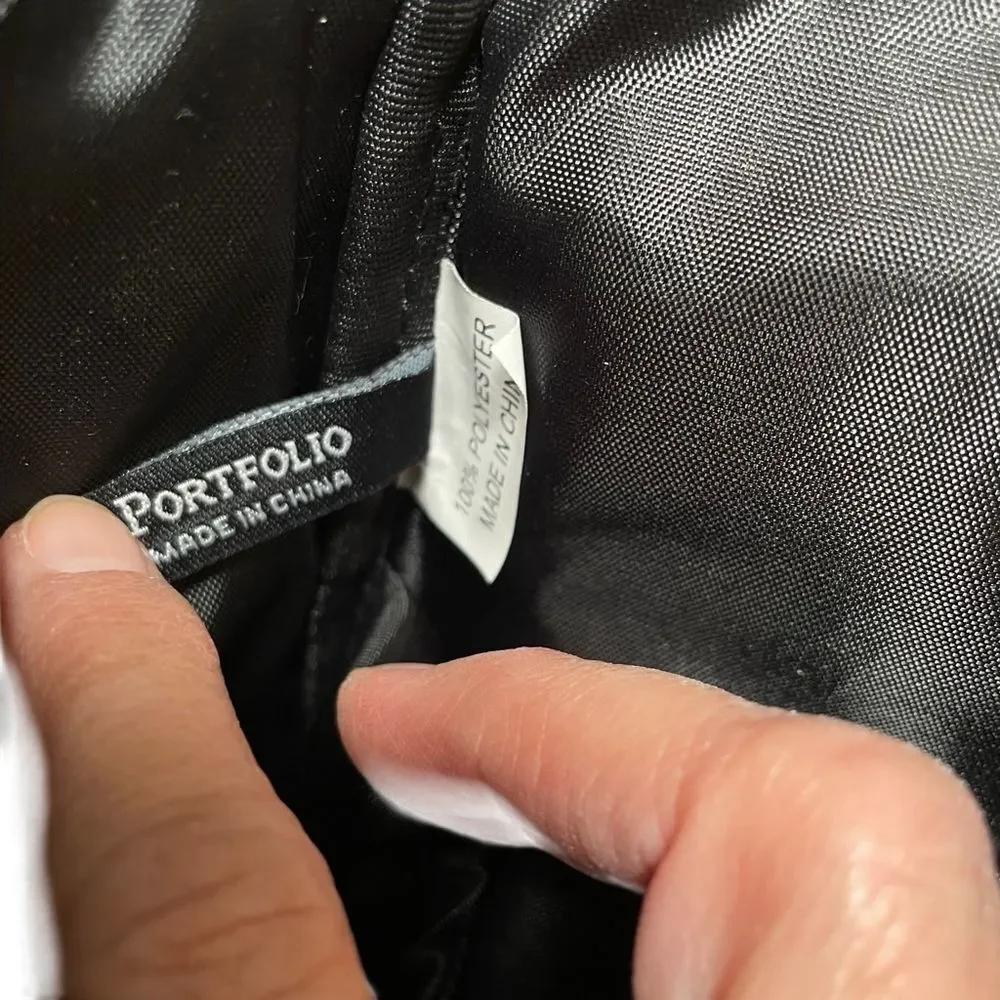 Perry‎ Ellis Portfolio Computer Backpack cushioned top handle black New
